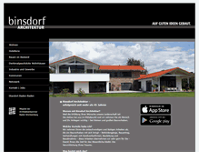 Tablet Screenshot of binsdorf.com